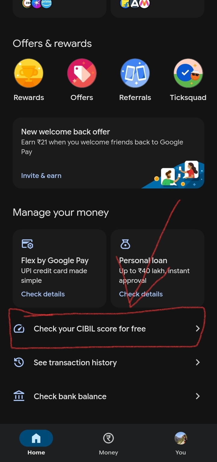 Check CIBIL score for free on Google Pay