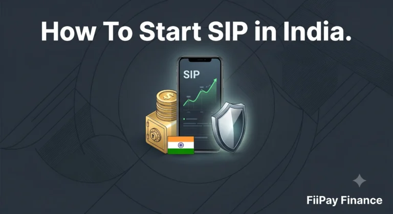 Detailed visual guide by FiiPay mapping the strategic steps to initialize a mutual fund SIP in India including regulatory KYC guidelines.